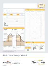 (100mm Upstand) Guardian Roof Lantern Enquiry Form Aug24.pdf
